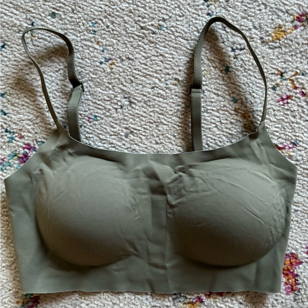 TRUE & Co Olive Green Bralette Size S